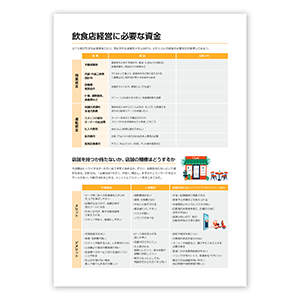 飲食開業手帳紙面